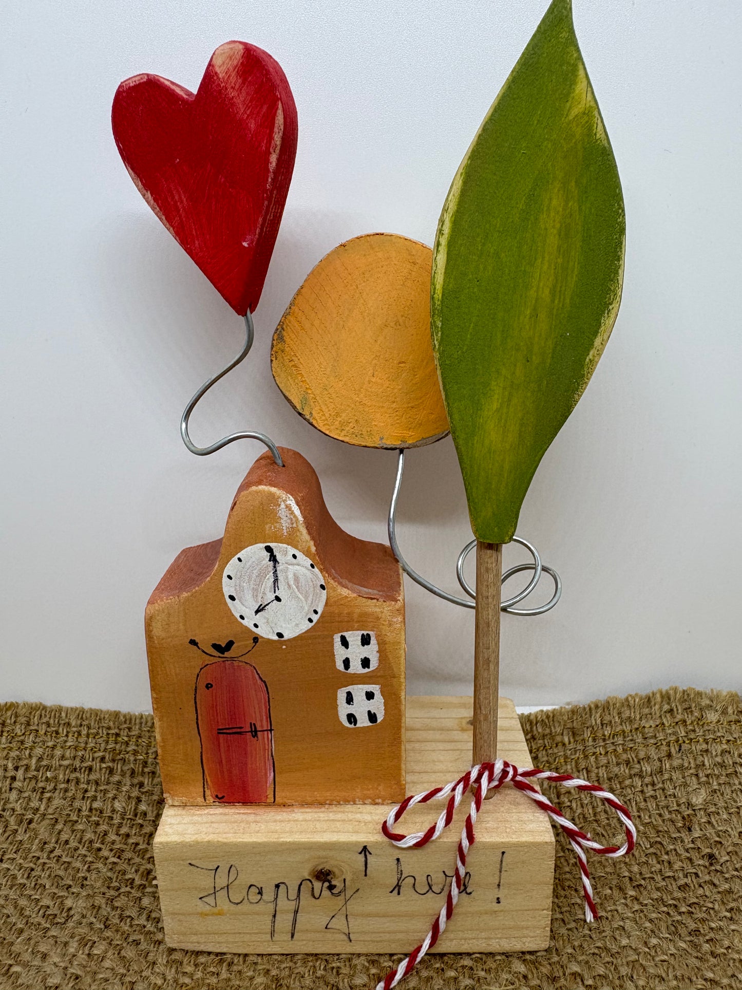Căsuță decorativă din lemn handmade | Decorațiune lucrată manual