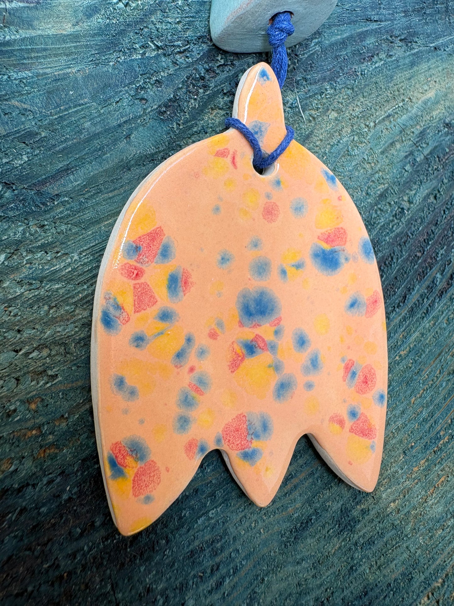 Colier ceramică handmade-bijuterie artizanală unică- cod 1136