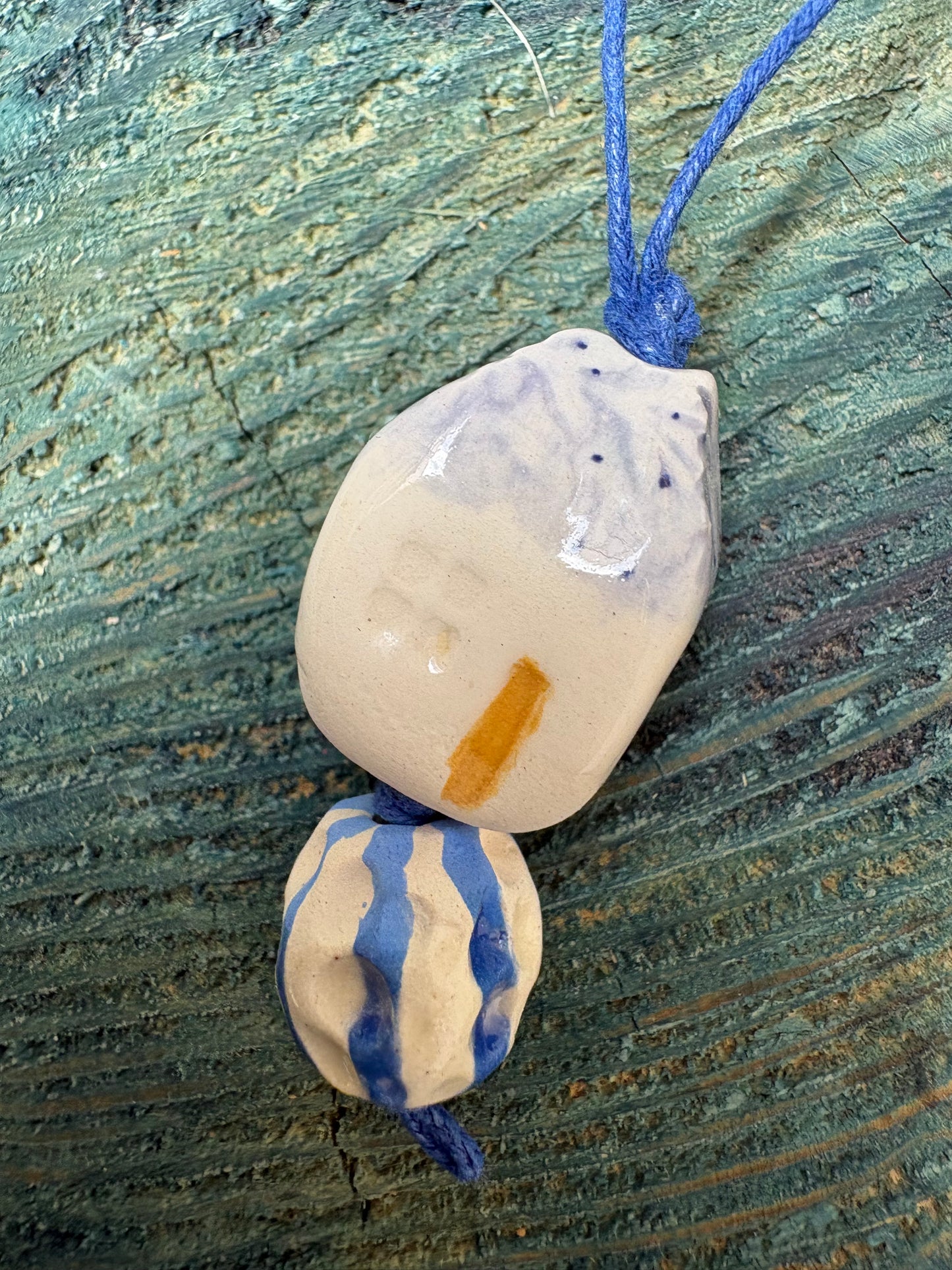 Colier ceramică handmade – bijuterie artizanală unică- cod 1136