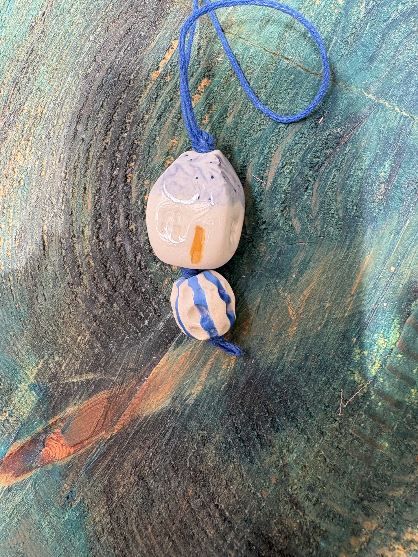 Colier ceramică handmade – bijuterie artizanală unică- cod 1136