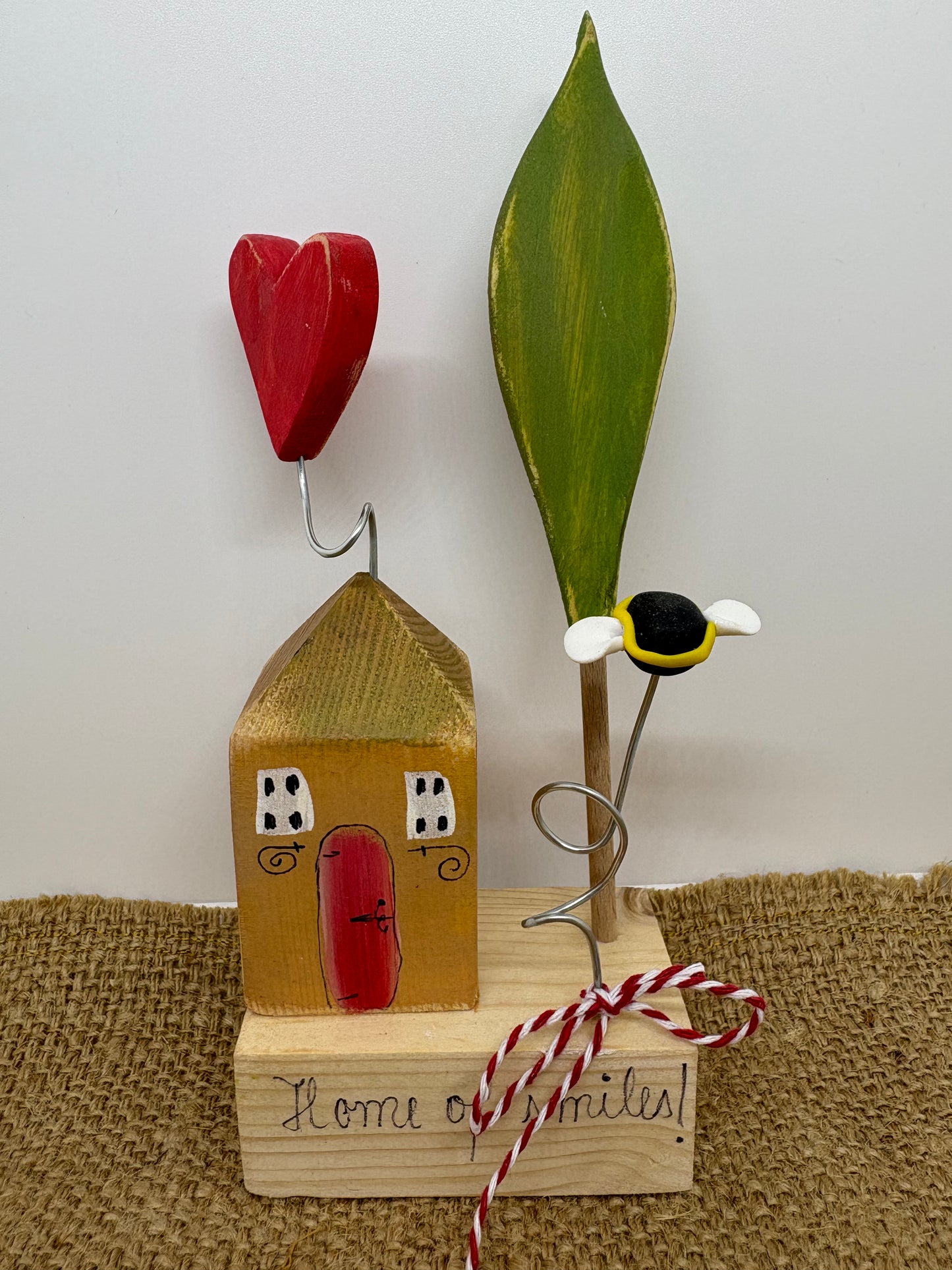 Căsuță decorativă din lemn handmade | Decorațiune lucrată manual