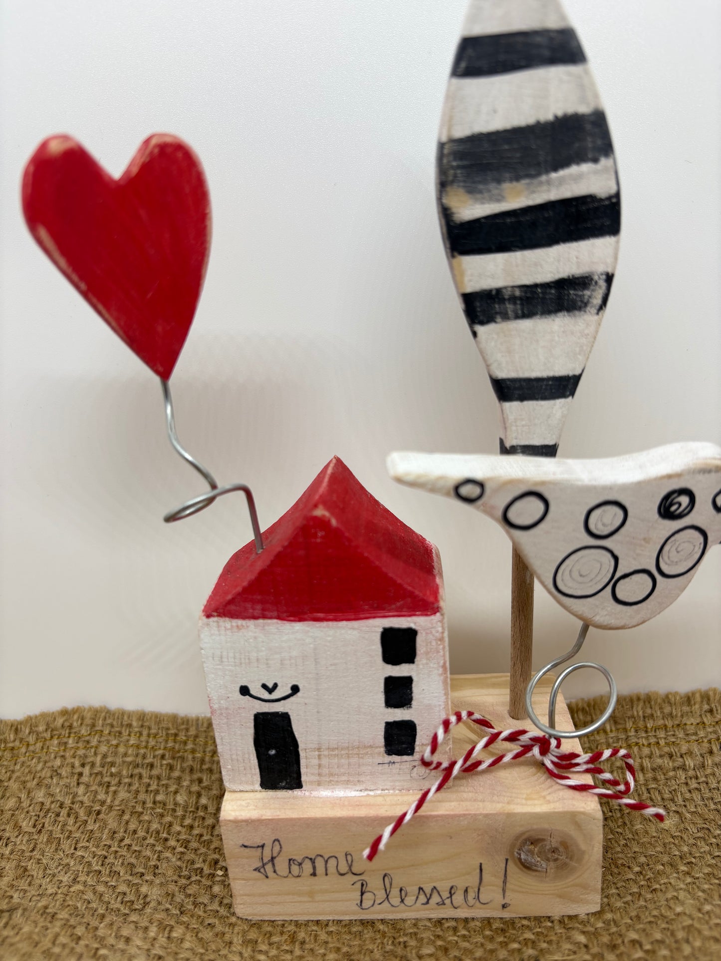 Căsuță decorativă din lemn handmade | Decorațiune lucrată manual