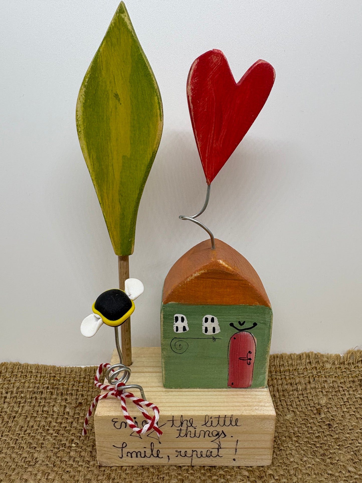 Căsuță decorativă din lemn handmade | Decorațiune lucrată manual