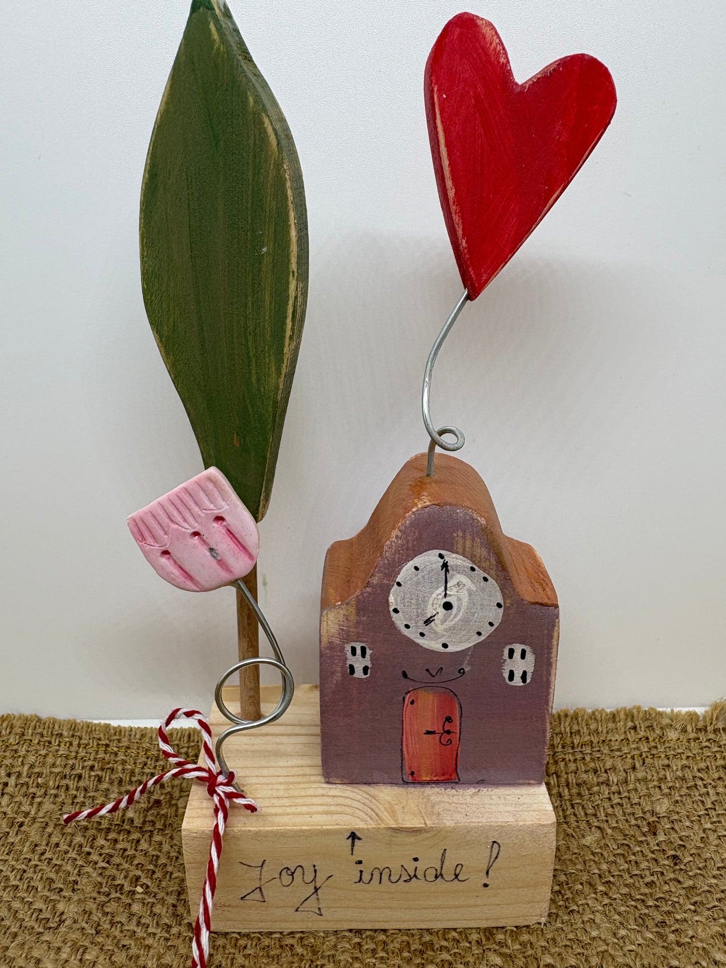 Căsuță decorativă din lemn handmade | Decorațiune lucrată manual