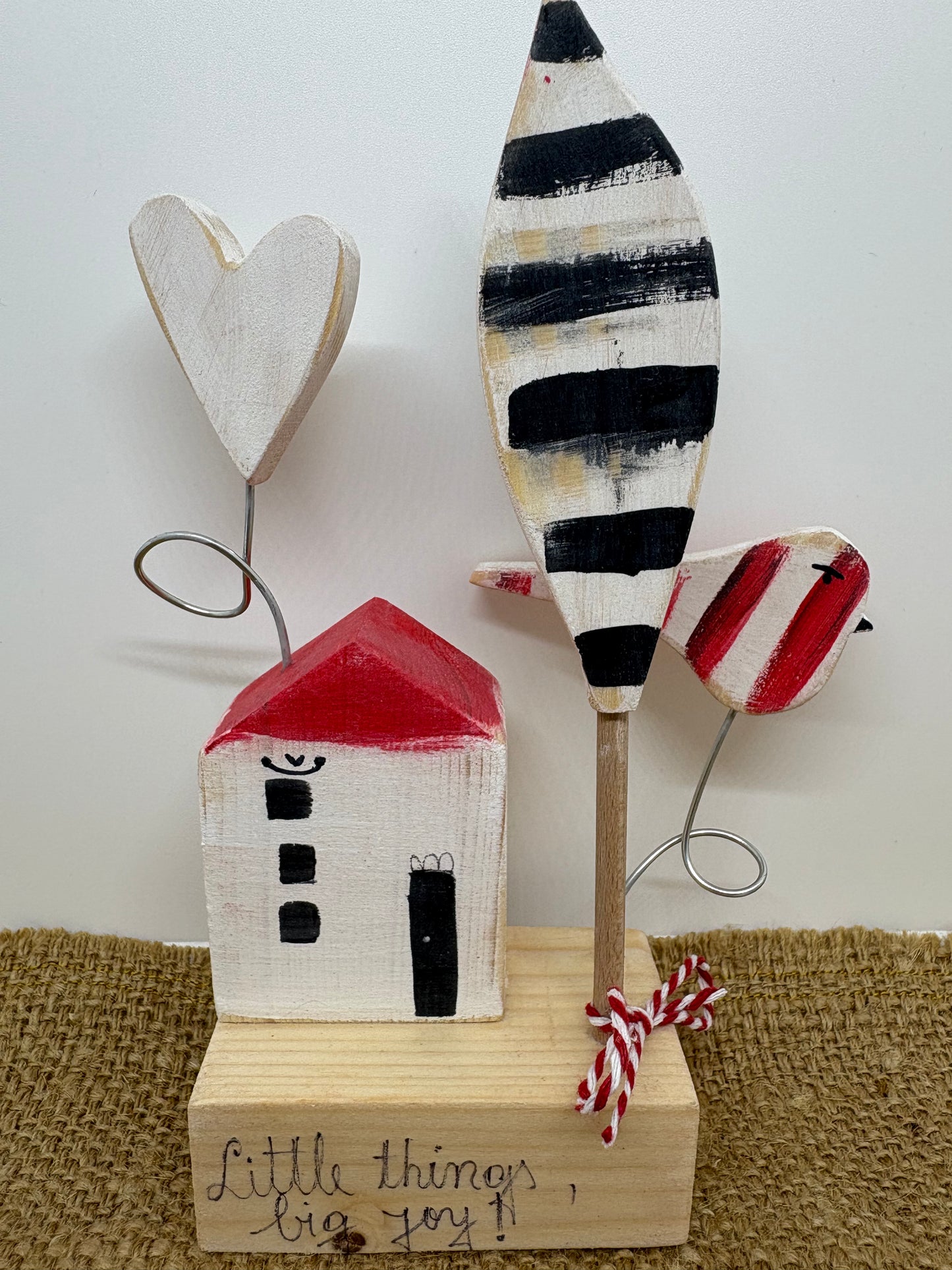 Căsuță decorativă din lemn handmade | Decorațiune lucrată manual